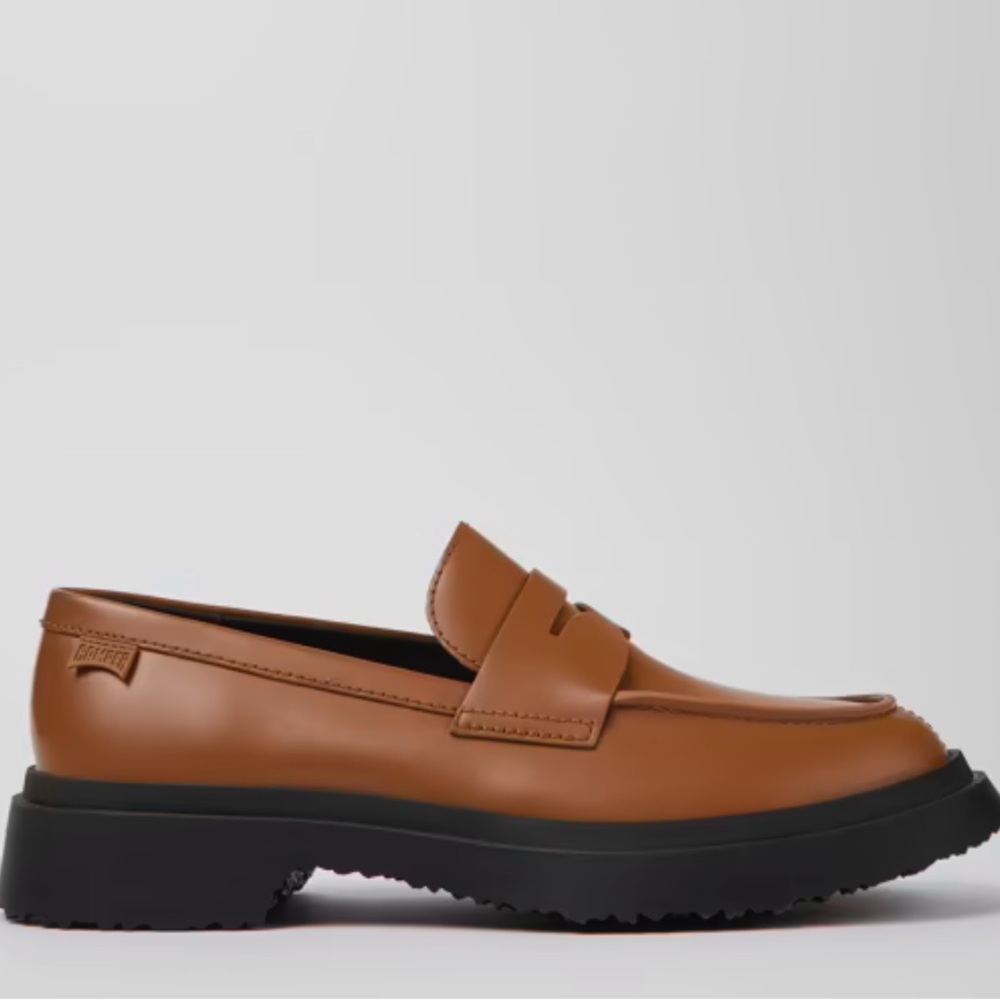 Camper Walden Brown leather loafers for women, SIZE 8